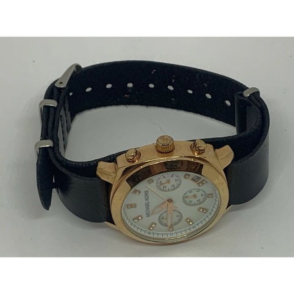 Michael Kors MK5336 Women\'s Black Leather Analog D main image 9